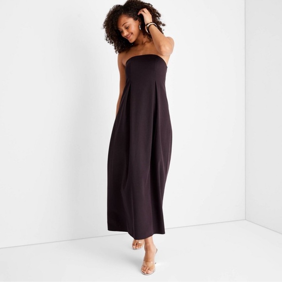 Women's Strapless Column Ankle Length Dress - Future Collective w/Jenee Naylor 6 - Picture 2 of 3